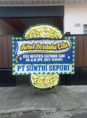Papan Bunga Duka di Tayuban